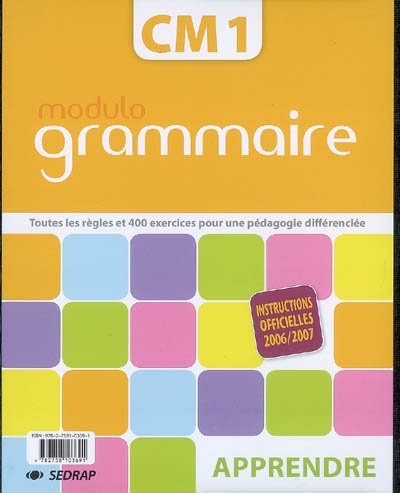 Modulo grammaire Cm1- Corriger