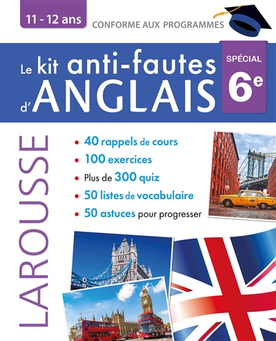 Kit anti-fautes d'anglais, 6e