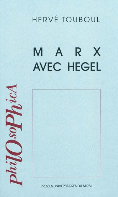 Marx avec Hegel