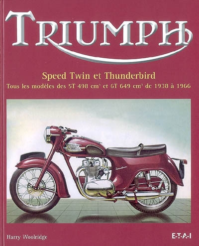 Triumph : Speed Twin et Thunderbird : tous les modèles des 5T 498 cm3 et 6T 649 cm3 de 1938 à 1966