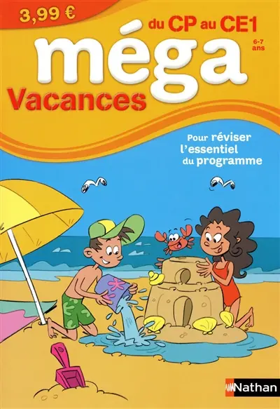 Méga vacances, du CP au CE1 : pour réviser l'essentiel du programme