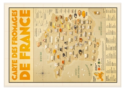 Carte des fromages de France