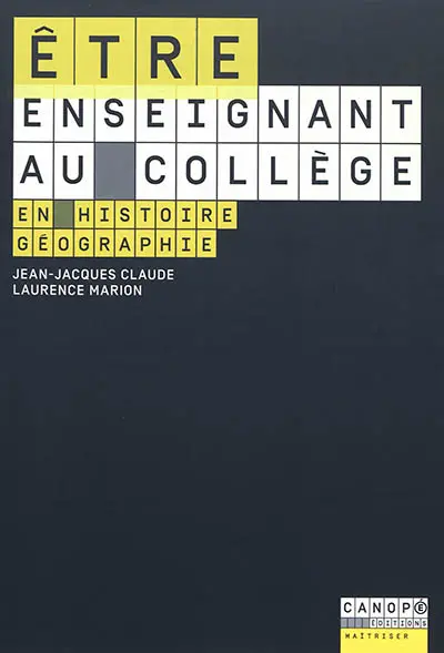 Etre enseignant au collège en histoire géographie