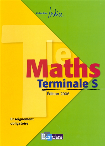 Maths terminale S : enseignement obligatoire