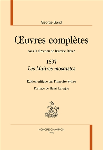 Oeuvres complètes. 1837