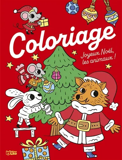 Joyeux Noël, les animaux ! : coloriage
