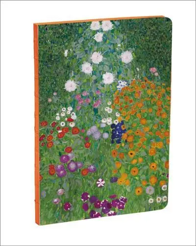 Flower Garden, Gustav Klimt A5 Notebook