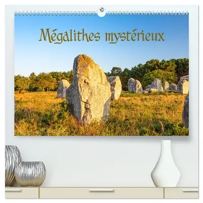 Mégalithes mystérieux (Calendrier mural 2026 DIN A2 vertical) calendrier de bureau : Une rencontre avec des visages du néolithique
