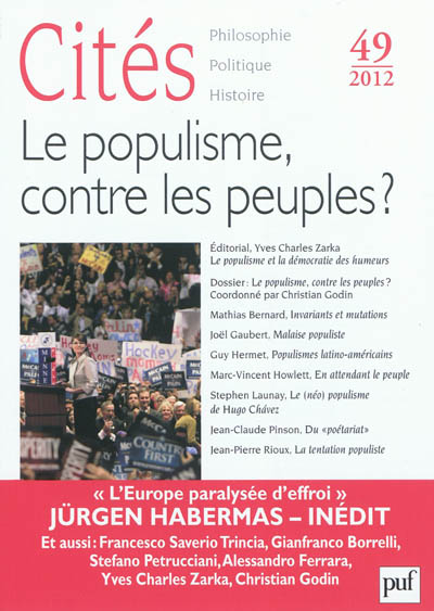 Cités, n° 49. Le populisme, contre les peuples ?