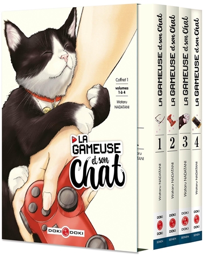 la gameuse et son chat : coffret volumes 1 à 4