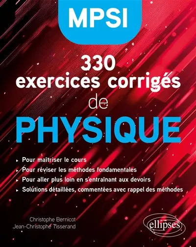 330 exercices corrigés de physique : MPSI