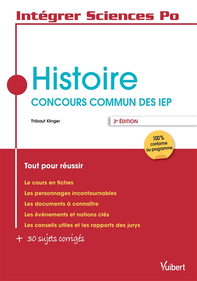 Histoire : concours commun des IEP