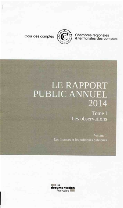 Le rapport public annuel 2014