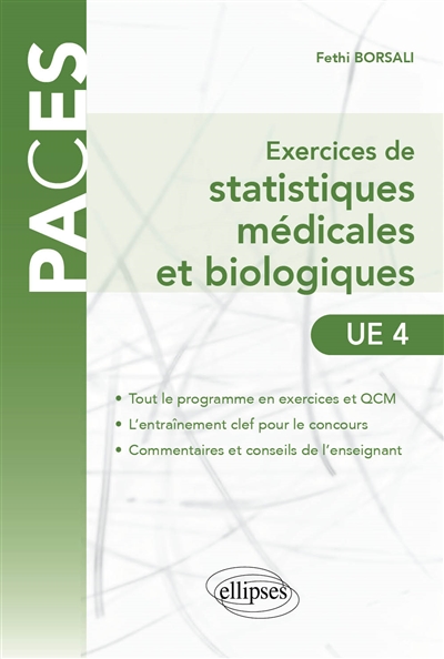 Exercices de statistiques médicales et biologiques : UE4