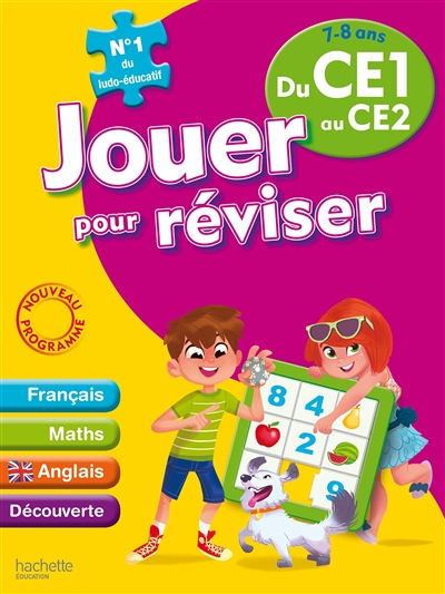 Jouer pour réviser du CE1 au CE2, 7-8 ans : français, maths, anglais, découverte : nouveau programme