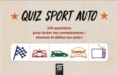 Quiz sport auto : 50 cartes