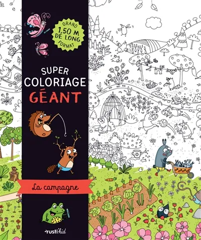 La campagne : super coloriage géant