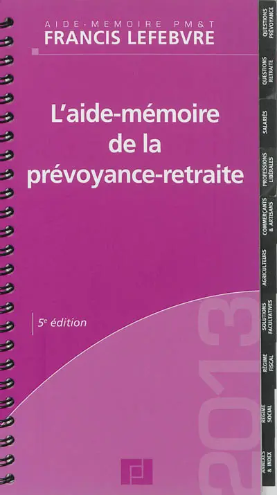 L'aide-mémoire de la prévoyance retraite