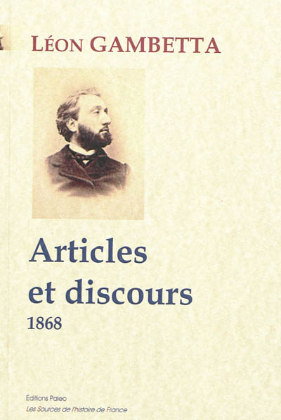 Articles et discours : 1868