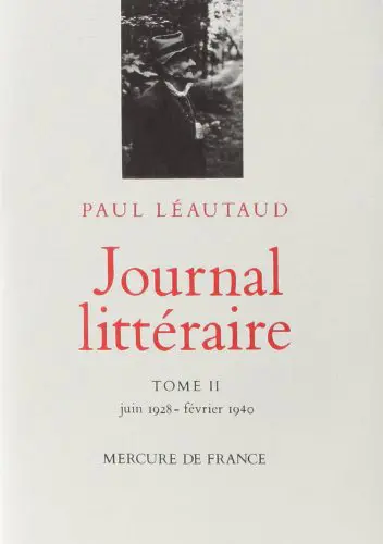 Journal littéraire. Vol. 2. Juin 1928-février 1940
