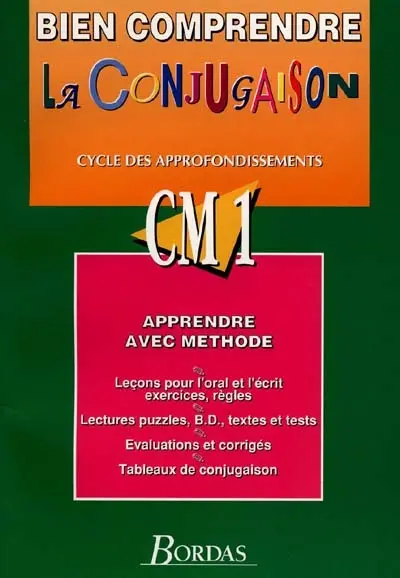 Bien comprendre la conjugaison : CM1