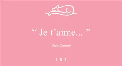 Je t'aime