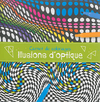 Carnet de coloriages : illusions d'optiques