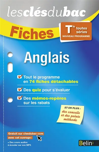 Anglais terminale, toutes séries : nouveau programme