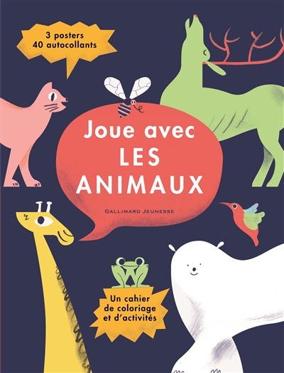 Joue avec les animaux : un cahier de coloriage et d'activités