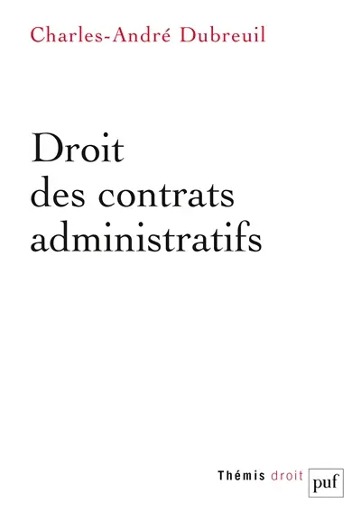 Droit des contrats administratifs