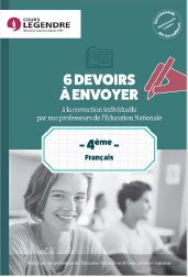 Français 4e : 6 devoirs à envoyer à la correction individuelle par nos professeurs de l'Education nationale