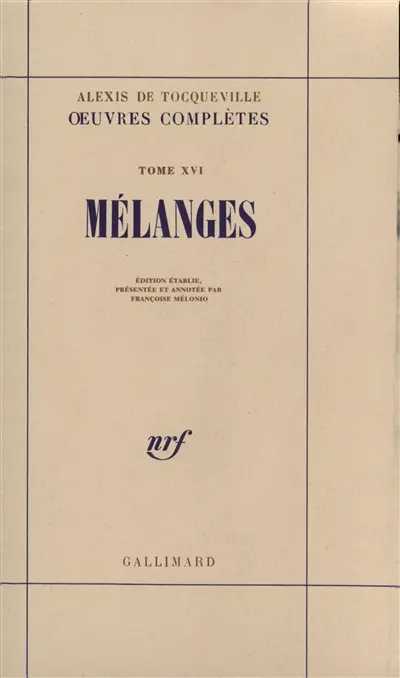 Oeuvres complètes. Vol. 5. Mélanges