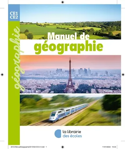 Manuel de géographie CE1, CE2