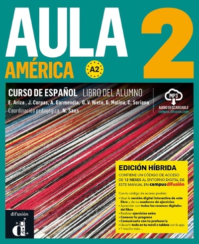 Aula América 2 : curso de espanol, A2 : libro del alumno