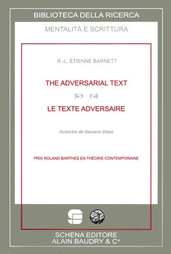The adversarial text. Le texte adversaire