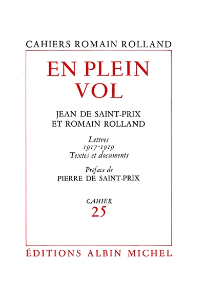 En plein vol : Jean de Saint-Prix et Romain Rolland