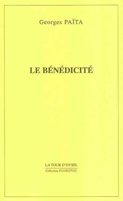 Le bénédicité