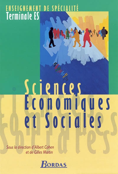 Sciences économiques et sociales, terminale ES, enseignement de spécialité