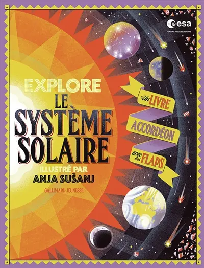 Explore le Système solaire : un livre accordéon avec des flaps