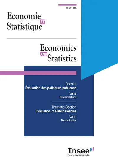 Economie et statistique, n° 547. Evaluations des politiques publiques. Evaluation of public policies