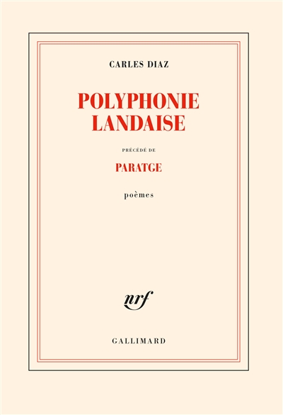 Polyphonie landaise. Paratge : poèmes