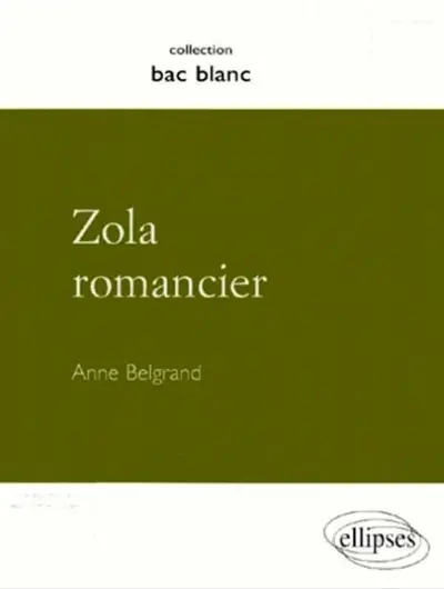 Zola romancier