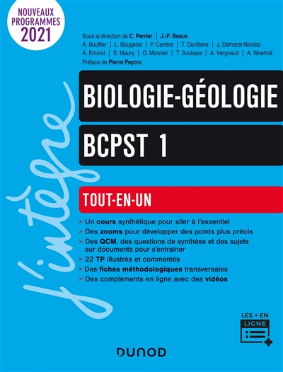 Biologie-géologie, BCPST 1 : nouveaux programmes 2021