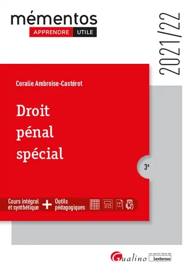 Droit pénal spécial : 2021-2022