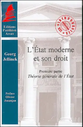 L'Etat moderne et son droit. Vol. 1. Théorie générale de l'Etat