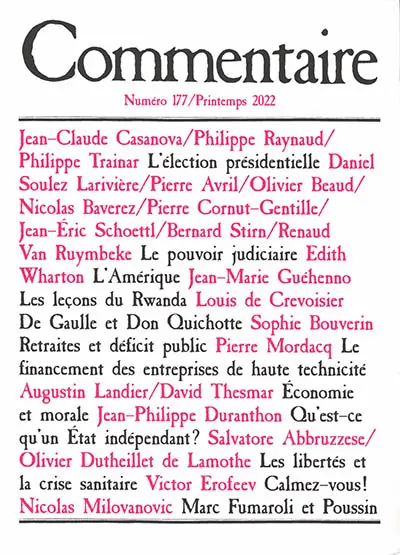Commentaire, n° 177