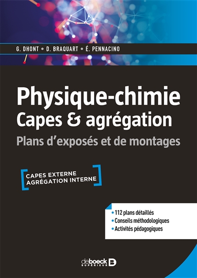 Physique chimie, Capes & agrégation : plans d'exposés et de montages