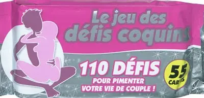 Le jeu des défis coquins : 55 cartes, 110 défis pour pimenter votre vie de couple !
