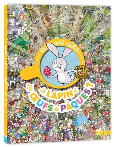 Où sont cachés le lapin et les oeufs de Pâques ?
