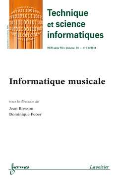 Technique et science informatiques, n° 7-8 (2014). Informatique musicale